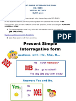 Present-Simple-Interrogative-Form 8th Grade 2020