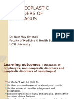 Non-Neoplastic Disorders of Esophagus: Dr. Naw May Emerald Faculty of Medicine & Health Sciences UCSI University