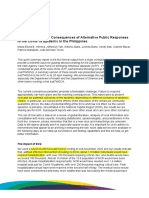 Evaluating Potential Consequences of Alternative Public Responses To The Covid-19 Epidemic in The Philippines