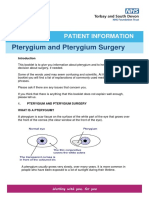 Pterygium and Pterygium Surgery: Patient Information