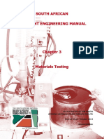 South African Pavement Engineering Manual Chapter 3 - Materials Testing