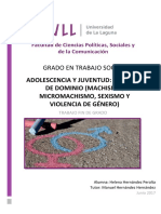 Adolescencia y Juventud Relacion de Dominio (Machismo, Micromachismo, Sexismo y Violencia de Genero) PDF