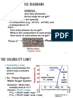 Chapter 10: Phase Diagrams: Issues To Address..