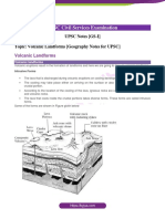 Volcanic Landforms Geography Notes For UPSC2 PDF