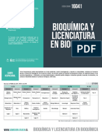 Bioquímica y Licenciatura en Bioquímica