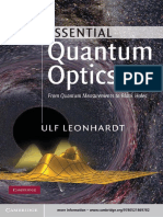 Leonhardt U. - Essential Quantum Optics - From Quantum Measurements To Black Holes-Cambridge University Press (2010)