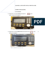 Funciones Especiales de La Estación Total Topcon e 105