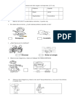 Prueba Diagnostico 2 Basico Historia y Geografia