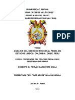 Sistema Procesal Penal Judicial de Estados Unidos