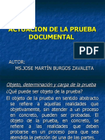 Actuacion de La Prueba Documental (Juzgamiento)