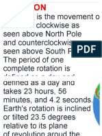 Rotation of Earth