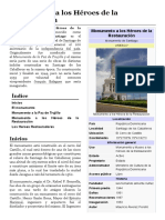 Monumento A Los Héroes de La Restauración 1 PDF