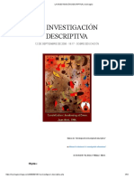 La Investigación Descriptiva