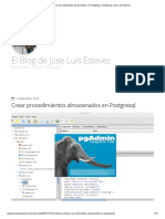 Crear Procedimientos Almacenados en Postgresql - El Blog de Jose Luis Estevez PDF