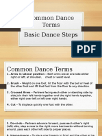 Common Dance Terms