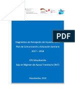 Diagnostico de Percepcion 2017 - Plan de Comunicación y Edusan EPS Moyobamba