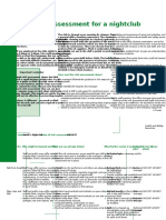 Example Risk Assessment For A Nightclub 1