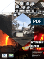 Hospet Steels Limited Internship Report (PDIT Hospet)