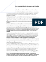 Caso Estudio de Negociación de La Empresa Manila Habilidades Gerenciales