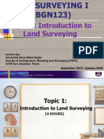 Topic 1 Introduction To Land Surveying L