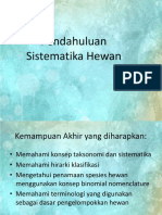 Pertemuan 1. Pendahuluan, Konsep Dasar Taksonomi Dan Sistematika Hewan PDF