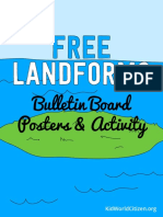 FreeLandformsBulletinBoardPostersandMatchingActivity PDF