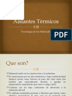 Informe - Aislantes Térmicos