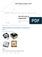 Exercices Architecture Des Processeurs Et Microprocesseurs