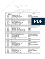 Daftar Saham KOMPAS100 Periode Agustus 2018 - Januari 2019