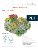 Hot Color Heat Resistant Garden Plan