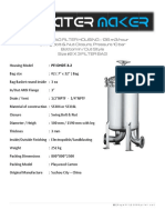 PFI DHDT-3-2 MULTI BAG FILTER HOUSING Data Sheet