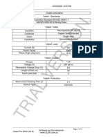 Cable Size Report - Cable Calculation