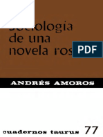 AMOROS Andres - Sociologia de Una Novela Rosa PDF