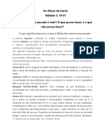 Estudo Sobre As Obras Da Carne