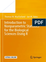 Non Parametrical Statics Biological With R PDF