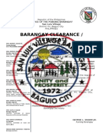 Barangay Clearance