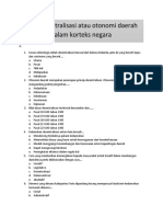 Soal Desentralisasi