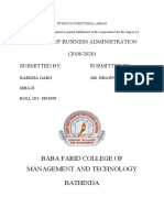 Ethics in Functional Areas Seminar Report