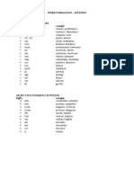 Worksheet Clasa A X-A Word-Formation