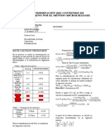 Determinación Del Contenido Del Nitrógeno Por El Método de Microkjeldahl