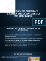 Proceso de Prueba y Examen de La Evidencia