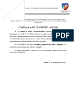 Constancia de Buen Desempeño Laboral Ender