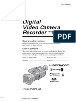 Digital Video Camera Recorder: DCR-VX2100