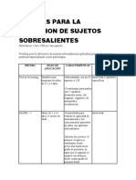 Pruebas para La Deteccion de Sujetos Sobresalientes