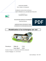 Étude D'un Echangeur Air Sol: Cas Des Comores