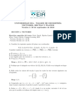 Taller Vectores, Rectas y Planos PDF