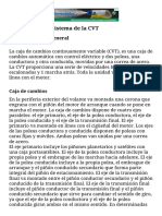 Descripción Del Sistema de La CVT (CVT) PDF