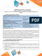 Syllabus Del Curso Administración de Operaciones