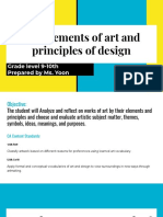 The Elements of Art and Principles of Design