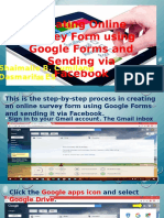 Creating An Online Survey Form Using Google Forms and Sending Via Facebook.